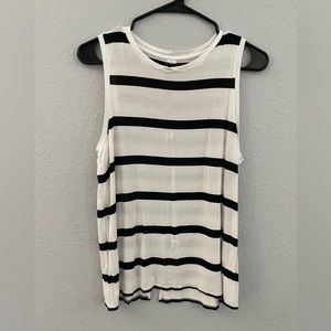 Black and white striped tank top. Size L.